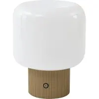 LUCANDE Tafellampe , Katrin Palme, dimbare, Beige, Woonkamer, Glas, Modern