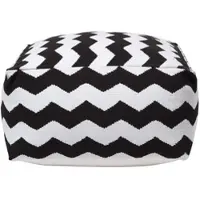 Homescapes Designer Kruk Poef Würfel Chevron - L