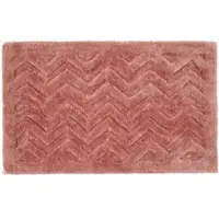 Homescapes roze Chevron antislip dieppolige badmat