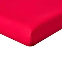 Homescapes Hoeslaken 160x200 cm – Rood – 100% Egyptisch Perkal Katoen – 200 TC