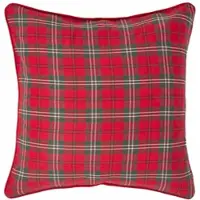 Homescapes Edward Red Tartan kussenhoes 60 x 60 cm