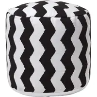 Homescapes Designer Kruk Poef Chevron rond