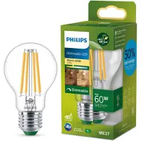 Philips LED lamp E27 | Peer A60 | Ultra Efficient | Filament | 2700K | Dimbaar | 4W (60W)