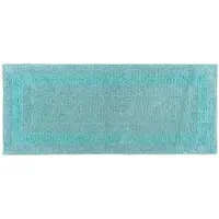 Homescapes badloper aqua 40x100 cm gemaakt van 100% katoen
