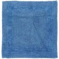 Homescapes douchemat blauw 50x50 cm gemaakt van 100% katoen