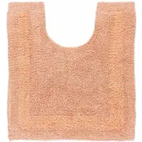 Homescapes toiletmat abrikoos 50x55 cm gemaakt van 100% katoen