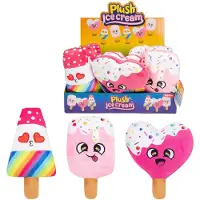Teddies Knuffel pluche ijsje, 21cm