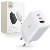 Tech-Protect Tech Protection 65 Watt 3 Poort USB Oplader Wit