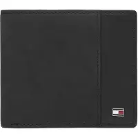 Tommy Hilfiger Portemonnee 'Flag Plaque Coin And Card' zwart