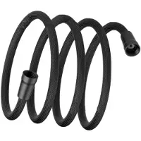 INF 2 Meter Zwarte Nylon Anti-Explosie Doucheslang met PP Dop