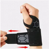 INF Polsbrace voor sport - Ademend en comfortabel Black