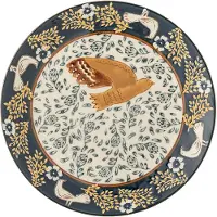 Bloomingville Hezha borden blauw set van 6 stuks