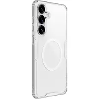 NILLKIN Nature Pro Magnetic Hoesje Geschikt voor Samsung Galaxy S25 - Compatibel met MagSafe en Qi2 - Back Cover met Magneet - Wit