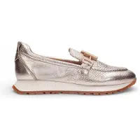 Hispanitas Dames Trainers Kansas goud (35), Leer, 3 tot 5 cm, Geen, Casual, Brons HV253949