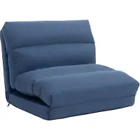 HOMCOM Vloerstoel - Polyester - 70x72x56cm - Blauw
