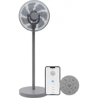 Evolar Smart Ventilator Staand - 36W - Incl. Accu - Statiefventilator - Ambient Light - WiFi - App & Afstandsbediening - EVO-SF36GW
