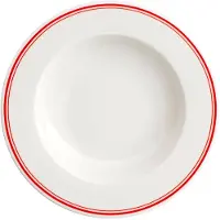 Verso FORTE RIVO Diep Bord - Rood Gestreept - 26 cm