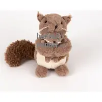Egmont toys knuffel eekhoorn pluche speelgoed met baby 15x15x12 cm.