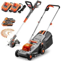 FUXTEC 20V Accu Tuinsets FX-E1RM20ECO-SET & FX-E1RT20-SET | Accu-grasmaaier en accu-grastrimmer | Verwisselbare accu | 30 cm maaier