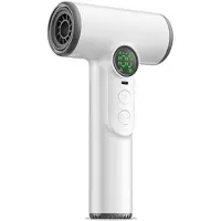 Snq Haardroger – Snoerloze haardroger – 50–60 dB – Opladen via USB – Draagbaar – 3 instelbare blaassnelheden – Digitaal display – Geschikt voor thuis en op school – 200 W – Wit