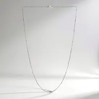 Cavill - Zilveren Halsketting - 925 Sterling Zilver - Gerhodineerd - Dun, Plat en Elegant - Ketting 45 cm - Voor Dames en Heren - Zilveren Sieraden