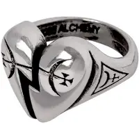Alchemy - Broken Promise Ring - One size - Zilverkleurig