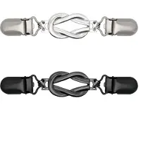 Snq Tailleclip - Retro stijl jurkclip - Sjaal- en vestclip - Verstelbare tailleband voor jurken en broeken - Dames - Modern design - 2 stuks