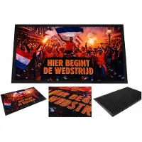 Hamat WK 2026 deurmat - deurmat - droogloopmat - schoonloopmat - wk 2026 mat - hier begint de wedstrijd - 45 x 75 cm