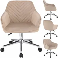 Jumi NAPOLI beige fauteuil op zilveren voet