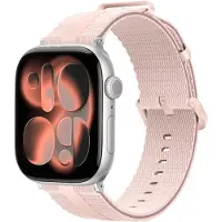 Strap-it Sportief siliconen bandje geschikt voor Apple Watch (Series 12/11/10), (SE 3/2/1), (Series 9/8/7/6/5/4) - 38/40/41/42mm Lichtroze