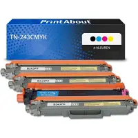 PrintAbout Toner TN-243CMYK 4-kleuren Multipack geschikt voor Brother