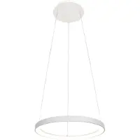Steinhauer Hanglamp Ringlede wit