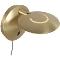 Steinhauer Messing wandlamp Zenith 2 4396ME – Verstelbare LED leeslamp met afstandsbediening
