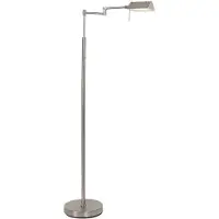 Mexlite Leeslamp GlowGo 4603ST – stalen vloerlamp met accu en leeslicht