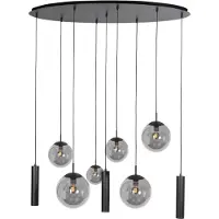 Steinhauer Design hanglamp Bollique 9-lichts zwart