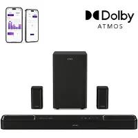 Ultimea 5.1.2 Soundbar met Dolby Atmos, 6,5" Subwoofer, App-bediening, Soundbar voor tv, Skywave F40 Boom