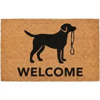 Clayre & Eef Deurmat Bruin Kokos Hond
