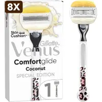 Gillette venus 8 x Comfortglide Coconut - 1 Scheermes - 1 Scheermesje