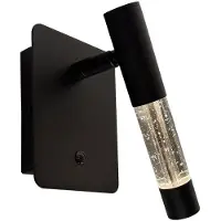 Steinhauer Wandlamp Alisio 4594ZW luxe glas in zwart met pushdimmer