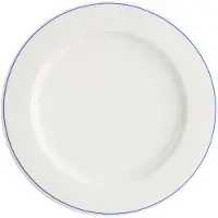 Usorteret Forte Mizu II platte tafel, blauw-roze streep, 21 cm