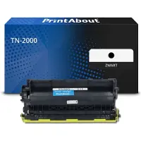 PrintAbout Huismerk Brother TN-2000 Toner 2x Zwart Extra hoge capaciteit - Multipack