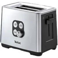 Tefal Equinox TT420D 7 2 slice(s) Black, Stainless steel