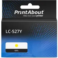 PrintAbout Huismerk vervangt Brother LC-527Y Inktcartridge Geel