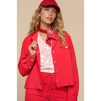 MI PIACE - Bonded Travel Jacket Uni 202681 Red - Maat : M