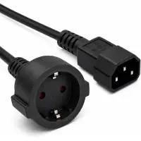 Allteq Voedingskabel C14 naar schuko -