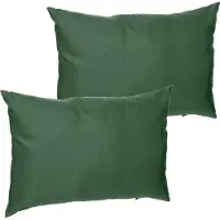 Hespéride Sierkussen - 4x - 30 x 50 cm - groen - polyester - uv/waterbestendig - binnen/buitenkussens