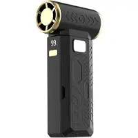 Snq Handheld Blazer - Jetventilator en Stofzuiger - Krachtige Luchtstroom met 6 Verschillende Instellingen - Borstelloze Stofverzamelaar voor PC, Toetsenbord, Huis, Buiten en Auto - Zwarte Model