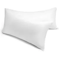 Yumeko Kussen Gerecycled Halfdons 35x160 Wit - Eco, Bio & Fairtrade