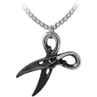 Alchemy - Witches Shears Ketting - Zilverkleurig