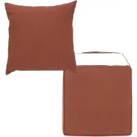 Hespéride tuinkussen set - terracotta - polyester - uv/waterbestendig